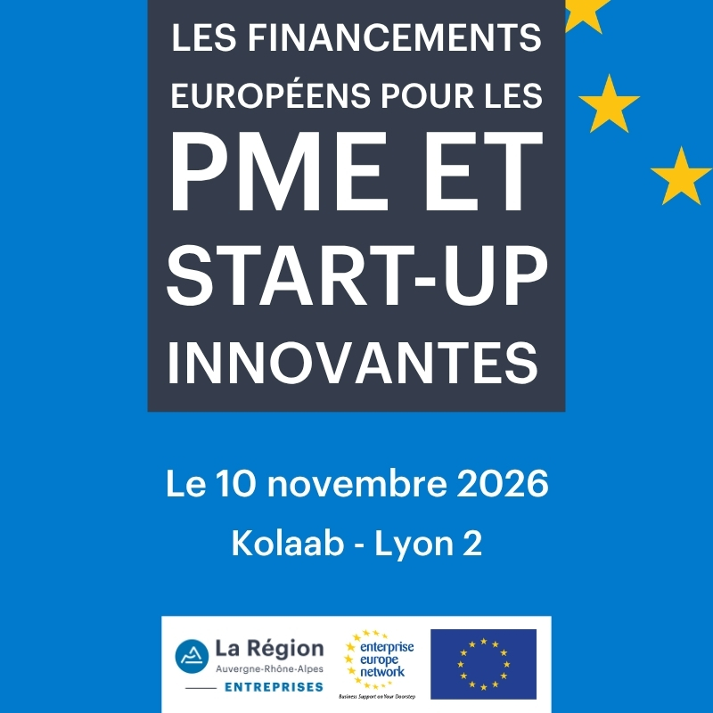 Événement Matinée d'information sur les financements européens pour les PME ou start-up innovantes